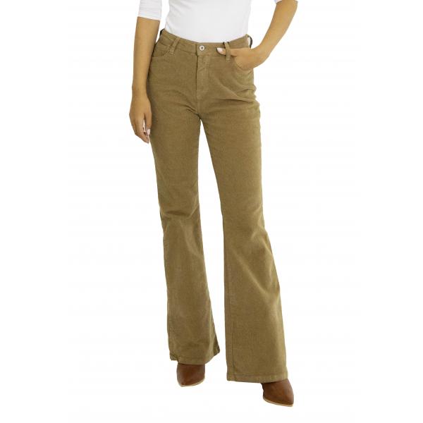 Pantaloni scampanati in velluto Please 